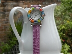 W-35mm Watch, Purple Band